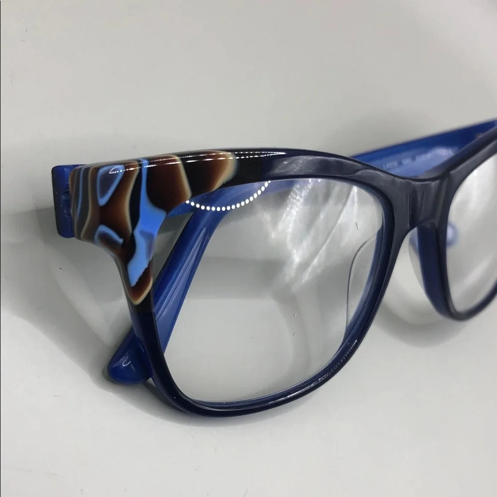 L.A.M.B. LA035 Lamb by Gwen Stefani - Coralie Eyeglasses Glasses Blue Marble.